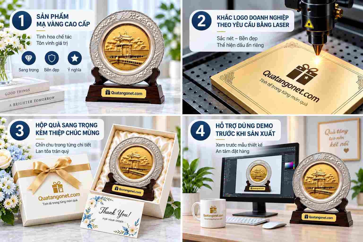 Quà tặng mạ vàng cao cấp khắc logo doanh nghiệp. Quà tặng mạ vàng cao cấp khắc logo doanh nghiệp.